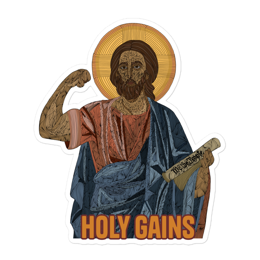 HOLY GAINS Bubble-free stickers