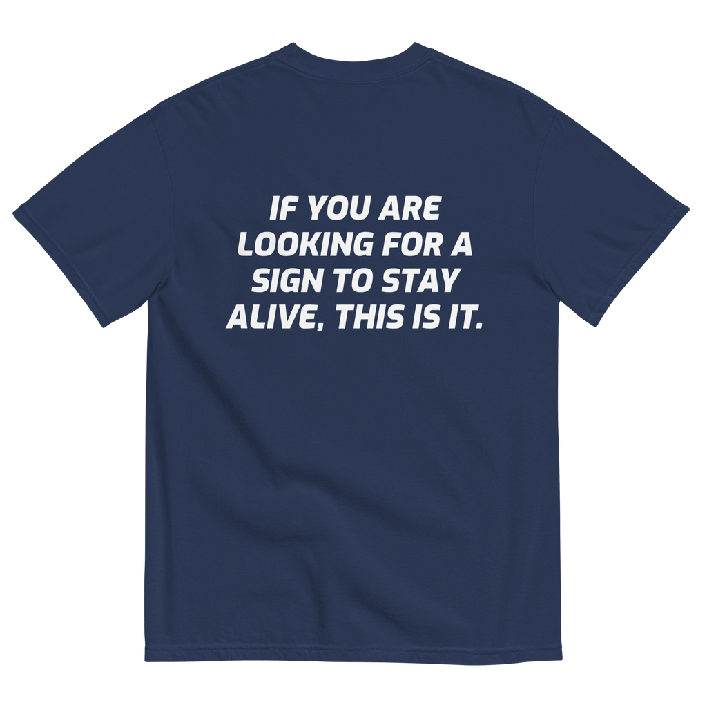 STAYING ALIVE heavyweight t-shirt